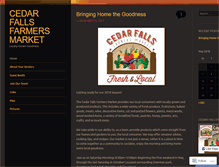 Tablet Screenshot of cedarfallsfarmersmarket.net